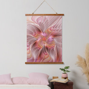 Tapisserie Suspendue Papillon coloré abstrait art fantastique fractal
