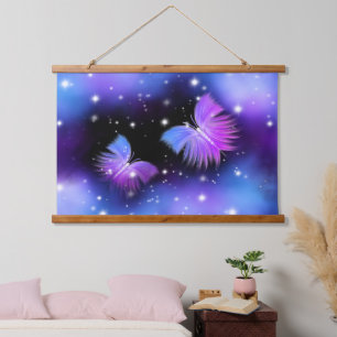 Tapisserie Suspendue Papillons de fantasy spatiale cosmique