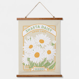 Tapisserie Suspendue Paquet de semences Shasta Daisy accrochant la tapi