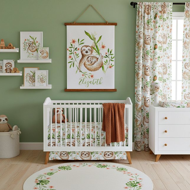 Tapisserie Suspendue Paresseux mamma et bébé (Créateur téléchargé)