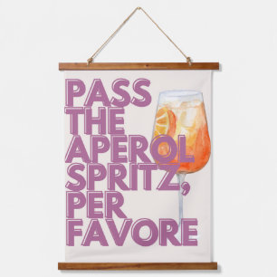 Tapisserie Suspendue Passez l'impression Aperol Spritz   Cocktail itali