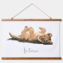 Pastel Baby Lion Cub Soft Wildlife Art Imprimer