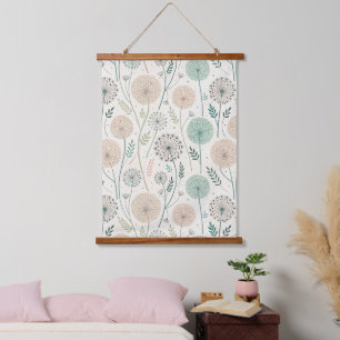 Tapisserie Suspendue Pastel Dandelion Dreams - Flore lunaire (2)