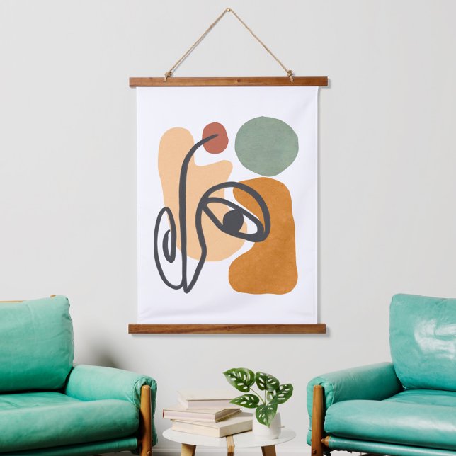 Tapisserie Suspendue Pastel moderne minimaliste géométrique abstrait (Créateur téléchargé)