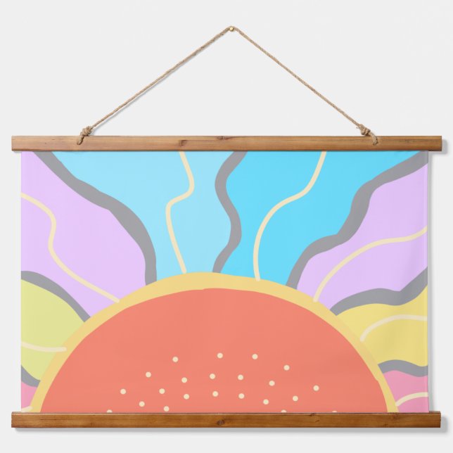 Tapisserie Suspendue Pastel Sunrise (Devant)