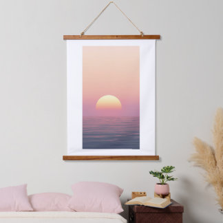 Tapisserie Suspendue Pastel Sunset Over Calm Ocean