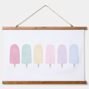 Tapisserie Suspendue Pastel Watercolor Popsicle Girls Room