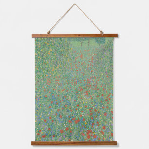 Tapisserie Suspendue Pavots en fleurs - Gustav Klimt