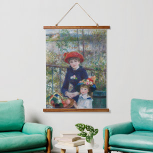 Tapisserie Suspendue Paysage de jardin des sœurs Renoir Cottagecore