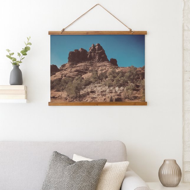Tapisserie Suspendue Paysage Désertique Sedona Arizona Mur de Roche Rou (Scenic Desert Sedona Arizona Red Rock Wall Hanging Tapestry)