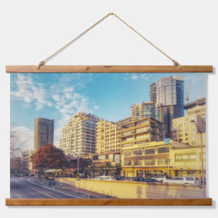 Tapisserie Suspendue Paysage urbain de Seattle sur le front de mer