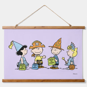 Tapisserie Suspendue Peanuts Halloween Trick or Treaters