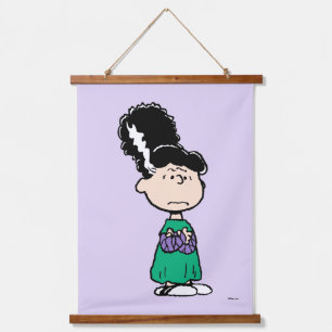 Tapisserie Suspendue Peanuts Lucy Mariée de Frankenstein Halloween