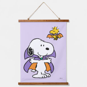 Tapisserie Suspendue Peanuts Snoopy Woodstock Vampire Halloween