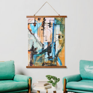 Tapisserie Suspendue Peinture acrylique originale