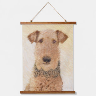 Tapisserie Suspendue Peinture Airedale Terrier - Cute Original Art