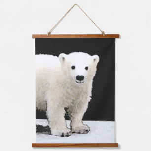 Tapisserie Suspendue Peinture de l'ours polaire - Oiginal Wildlife Art