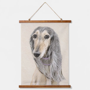 Tapisserie Suspendue Peinture de Saluki (Faune) - Cute Original Chien A
