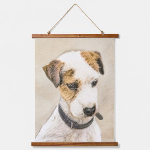 Tapisserie Suspendue Peinture de Terrier Jack Russell Parson - Art Cani