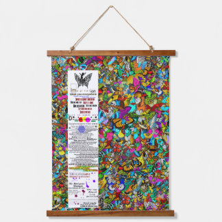 Tapisserie Suspendue Peinture mosaïque colorée abstraite vibrante