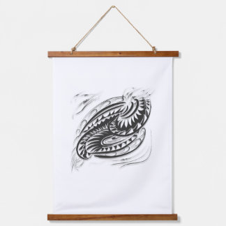 Tapisserie Suspendue peinture murale noir blanc pour intérieur