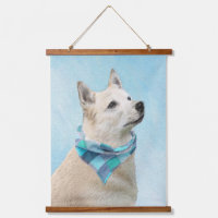 Peinture norvégienne Buhund - jolie art original c