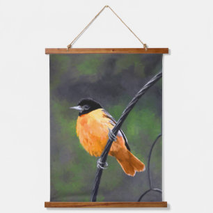 Tapisserie Suspendue Peinture Oriole - Art Oiseau Original