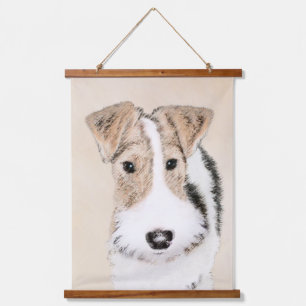 Tapisserie Suspendue Peinture Terrier de Renard de fil - Cute Original 