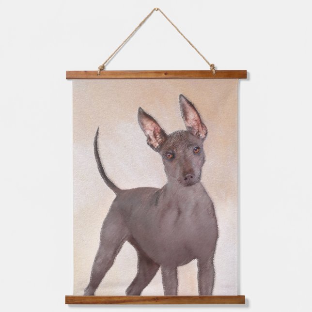 Tapisserie Suspendue Peinture Xoloitzcuintli - Cute Original Chien Art (Recto)