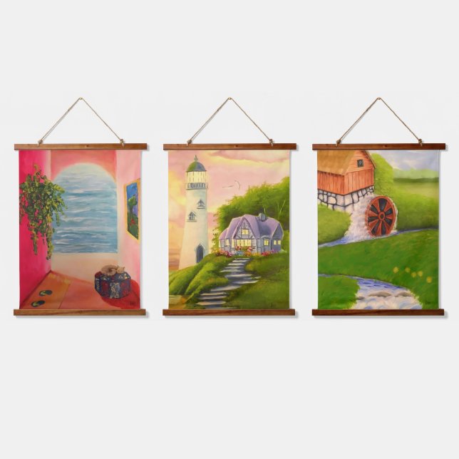 Tapisserie Suspendue Peintures de KRS (Tripler)