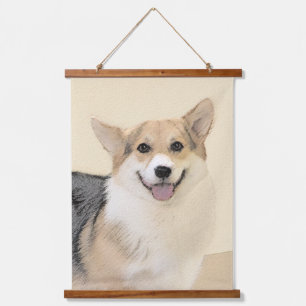 Tapisserie Suspendue Pembroke Welsh Corgi Peinture - Art Chien original