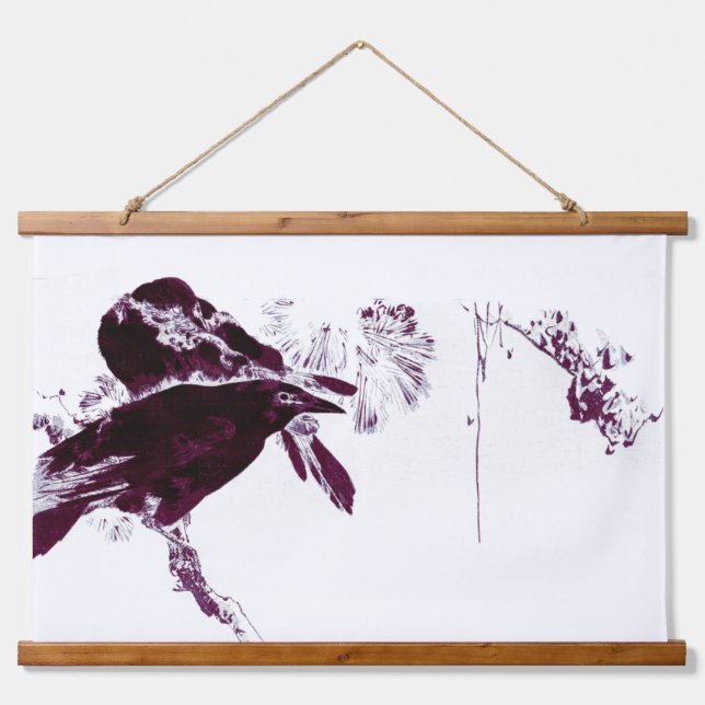 Tapisserie Suspendue Perché dans les arbres Les Ravens (Devant)