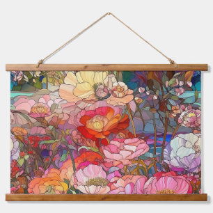Tapisserie Suspendue Pétales De Verre Botanique