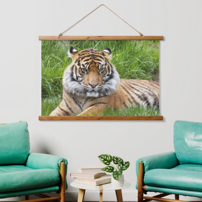 Tapisserie Suspendue Photo Big Cat Sumatran Tiger (Salon)