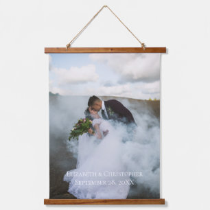 Tapisserie Suspendue Photo de mariage personnalisée 