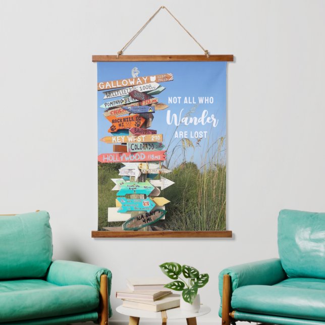 Tapisserie Suspendue Photo de Voyage PAS TOUS CEUX QUI VEULENT Dire (Salon)