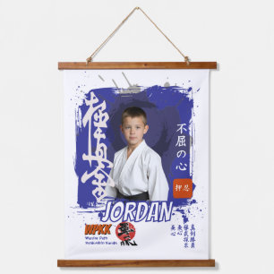 Tapisserie Suspendue Photo personnalisé d'élève de Karaté Kyokushin 