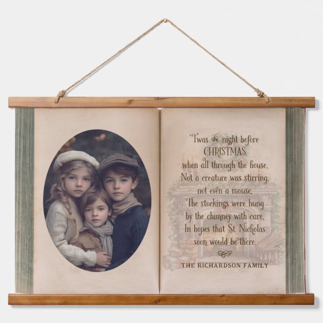 Tapisserie Suspendue Photo personnalisée La nuit avant Noël (Devant)