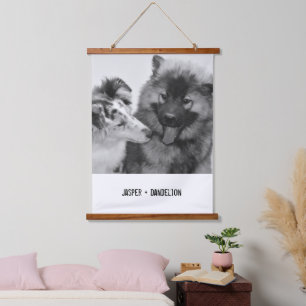 Tapisserie Suspendue Photo simple, moderne personnalisée pour animaux d