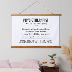 Tapisserie Suspendue Physiothérapeute personnalisée drôle