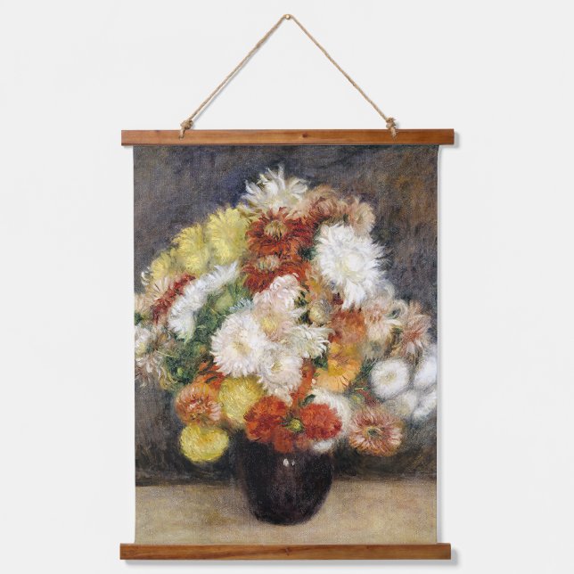 Tapisserie Suspendue Pierre-Auguste Renoir Bouquet de Chrysanthèmes (Recto)