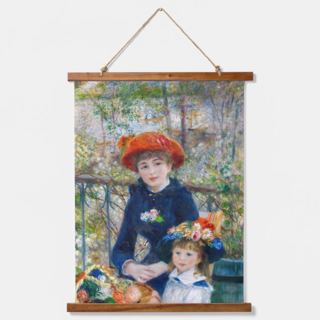 Tapisserie Suspendue Pierre-Auguste Renoir - Deux soeurs sur la terrass (Recto)