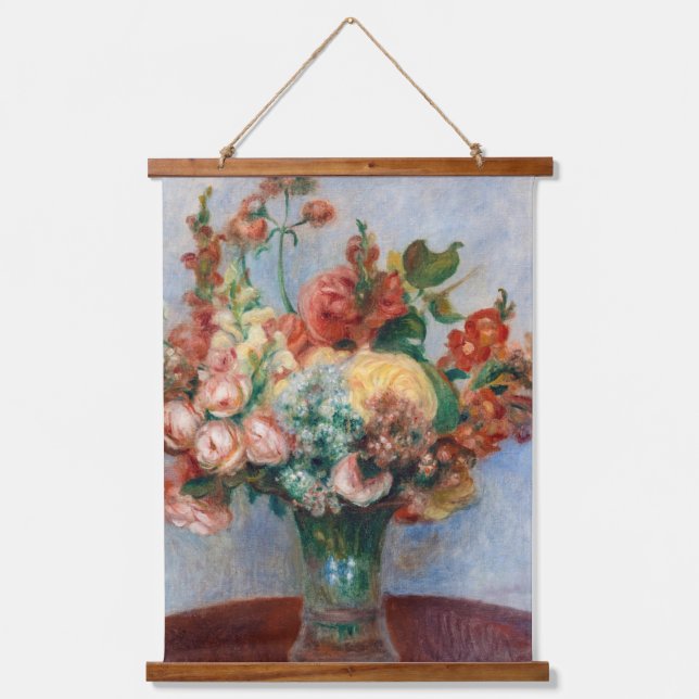 Tapisserie Suspendue Pierre-Auguste Renoir - Fleurs dans un Vase (Recto)