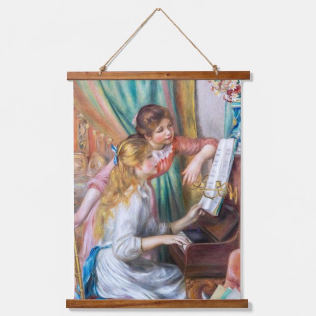 Tapisserie Suspendue Pierre Auguste Renoir - Jeunes filles au piano (Recto)