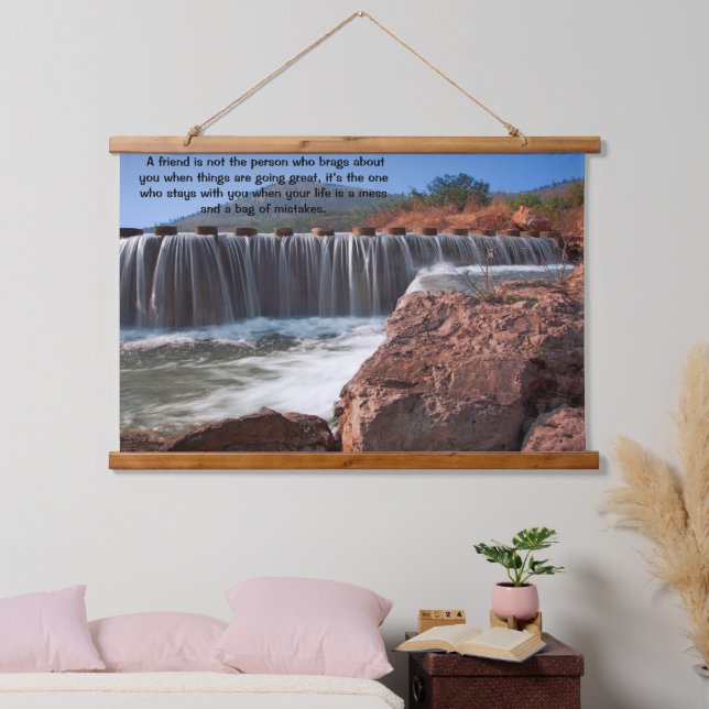 Tapisserie Suspendue Pierres à pas passant au-dessus de l'eau (Chambre à coucher)