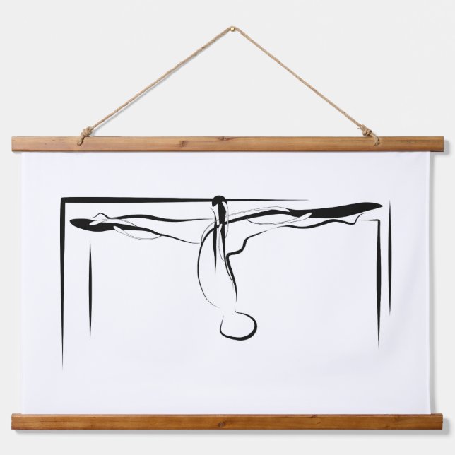 Tapisserie Suspendue Pilates Splis Cadillac Pose (Devant)