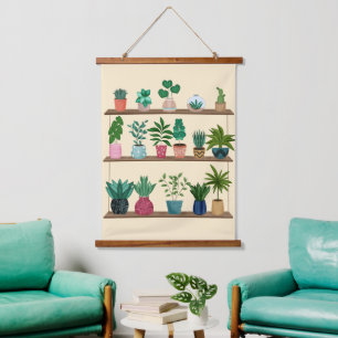 Tapisserie Suspendue Plante Heureuse