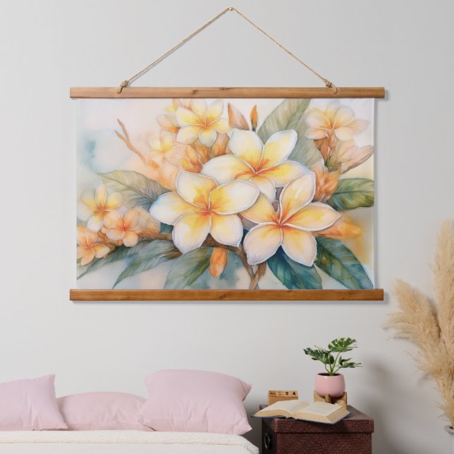 Tapisserie Suspendue Plumeria et gingembre Shell (Chambre à coucher)