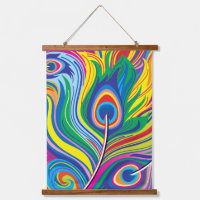 Plumes de paon Art abstrait