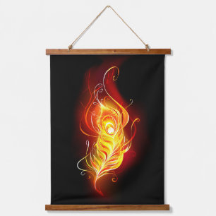 Tapisserie Suspendue Plumes de paquetage de feu